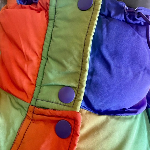 NWT URBAN OUTFITTERS - BDG | Trendy Rainbow Tie-Die Look Jacket Coat Sz XS - Picture 11 of 14